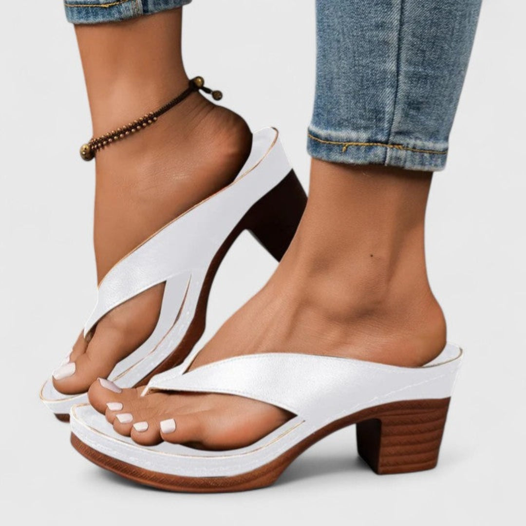 Macarena Adriana | Sandalias de Dedo con Tacón Chunky Mujer
