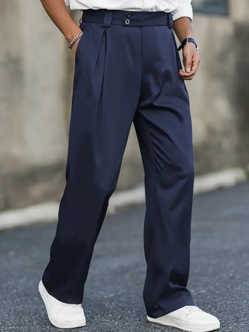Nicolás Aitor | Pantalón de Pinzas Holgado Hombre Doble Botón
