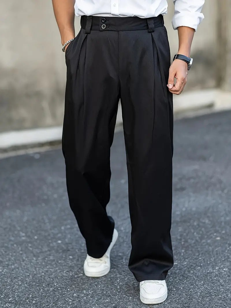 Nicolás Aitor | Pantalón de Pinzas Holgado Hombre Doble Botón