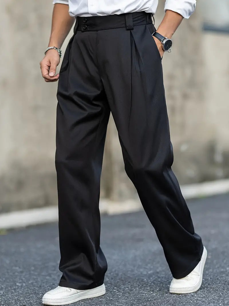 Nicolás Aitor | Pantalón de Pinzas Holgado Hombre Doble Botón