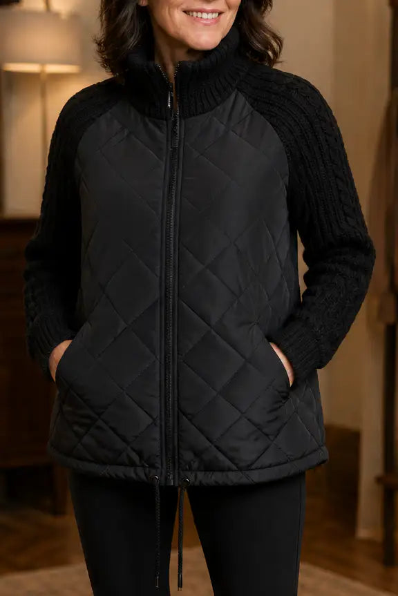 Lorea | Chaqueta Acolchada con Paneles de Punto — imagen 3