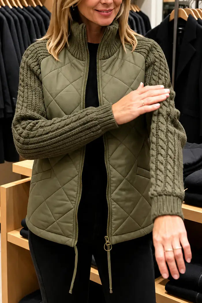 Lorea | Chaqueta Acolchada con Paneles de Punto — imagen 5