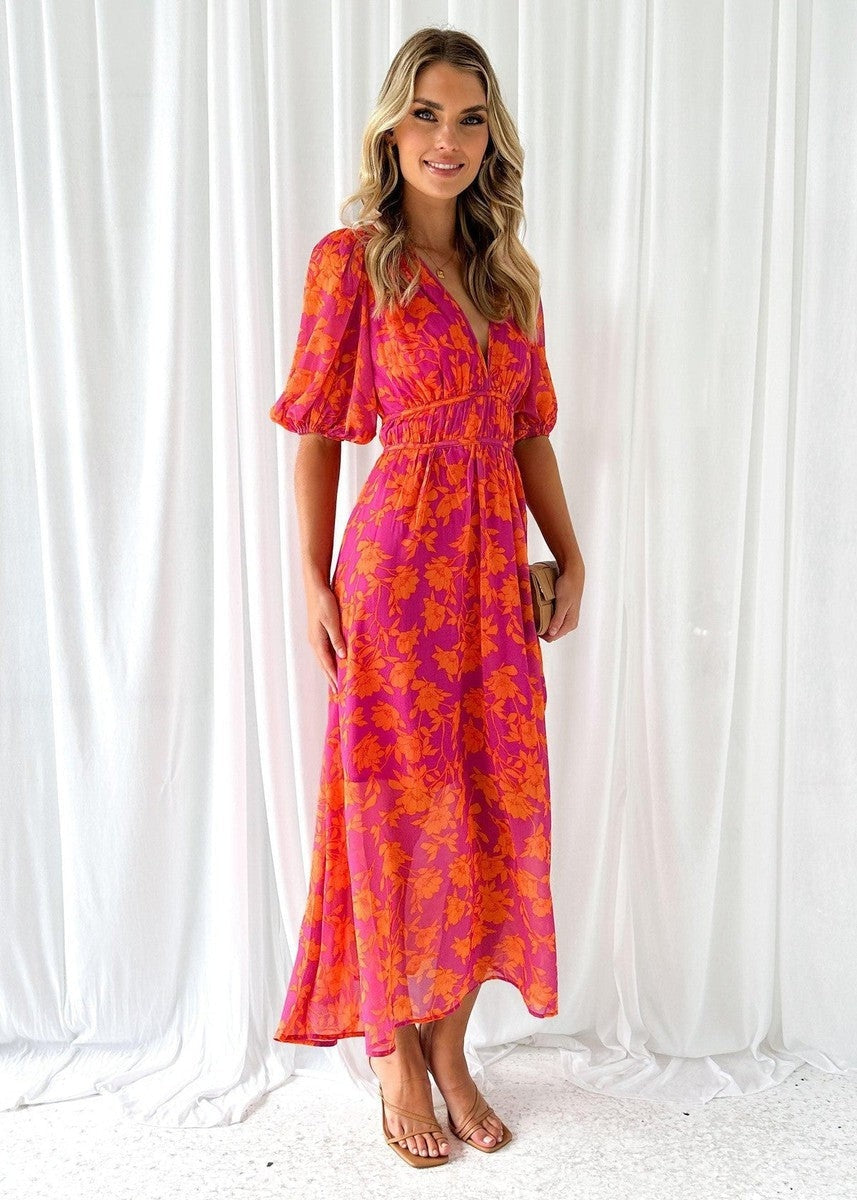 Olalla | Vestido Largo de Invitada Estampado — imagen 3