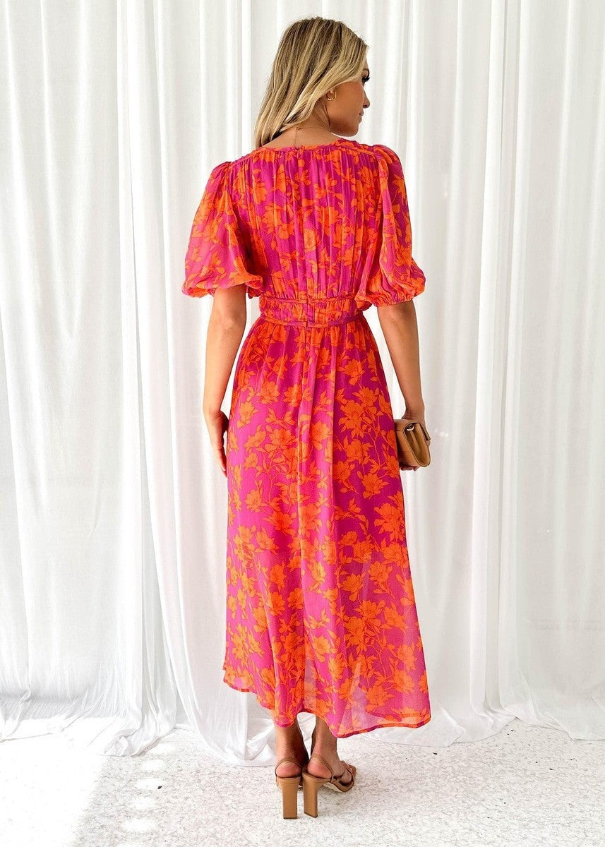 Olalla | Vestido Largo de Invitada Estampado — imagen 4