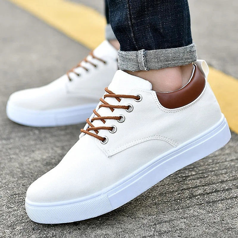 Xabier Adrián | Zapatillas de Lona Casual Hombre Cordones Contraste