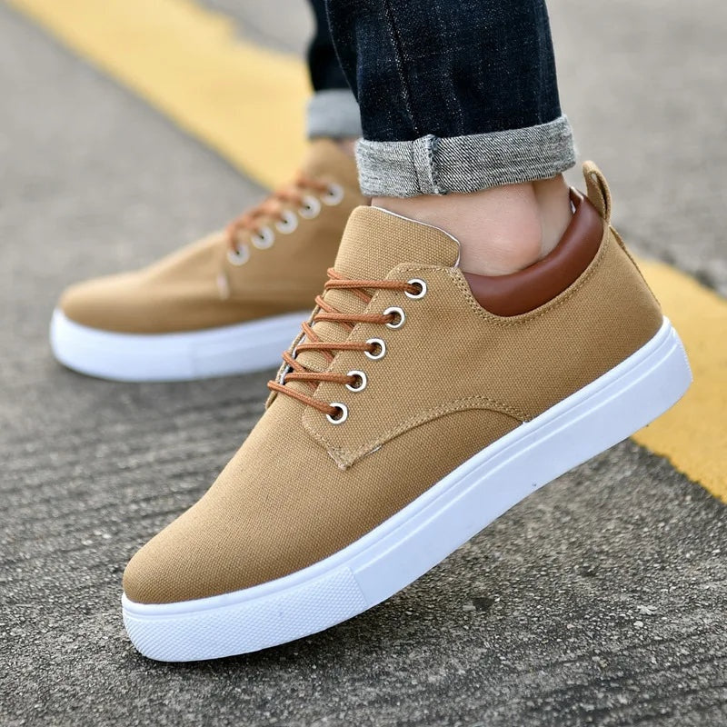 Xabier Adrián | Zapatillas de Lona Casual Hombre Cordones Contraste